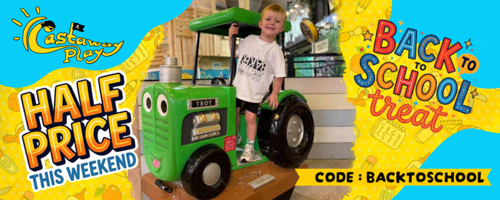 Back to school 50% off offer Back to school 50% off offer