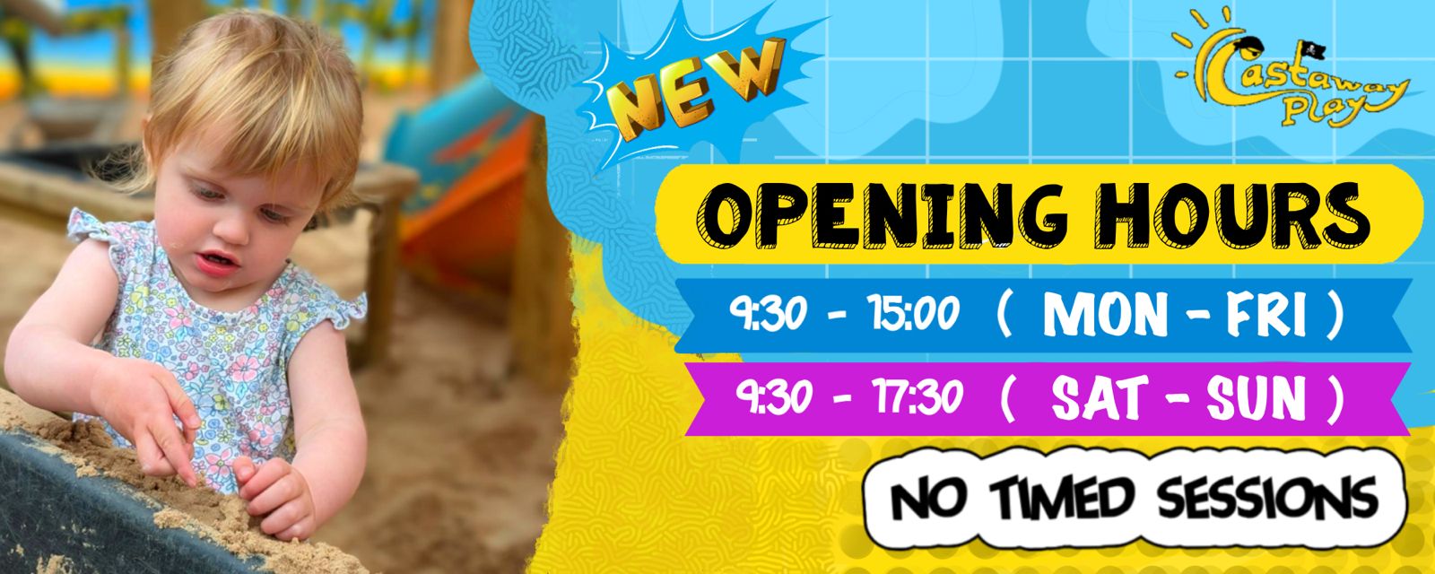 New opening hours at Castaway Play New opening hours at Castaway Play