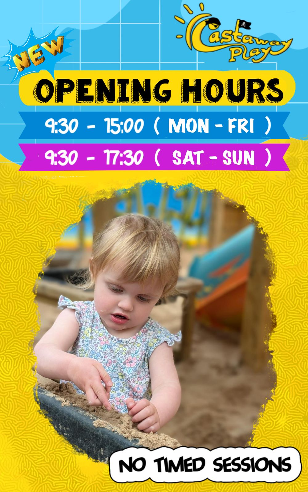 New opening hours at Castaway Play New opening hours at Castaway Play
