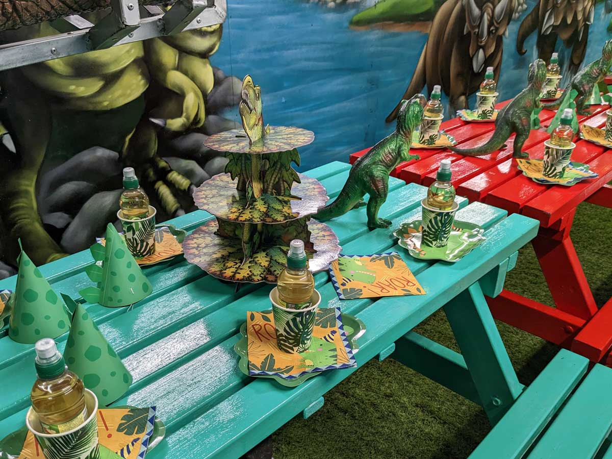 Dinosaur Birthday Party Room