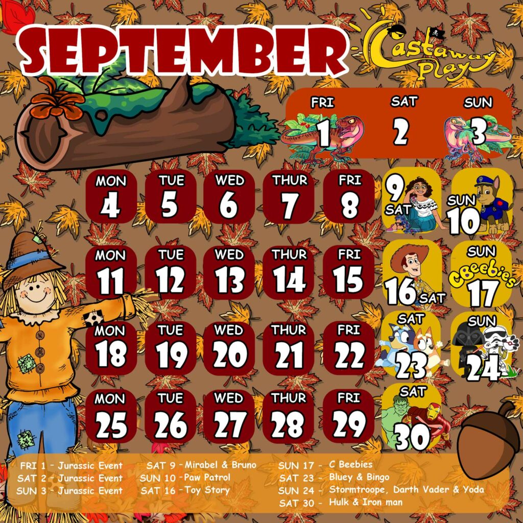 Castaway Calendar Sep 2023