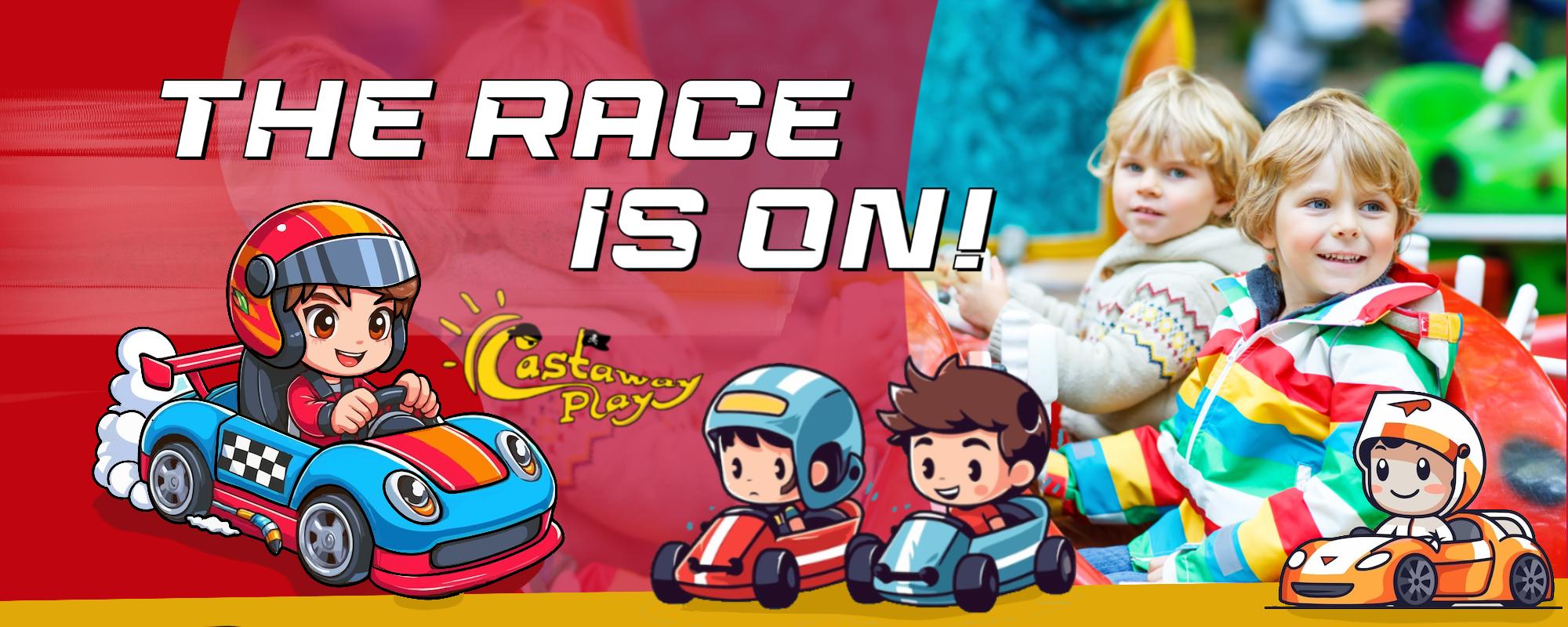 Car racing at Castaway Play