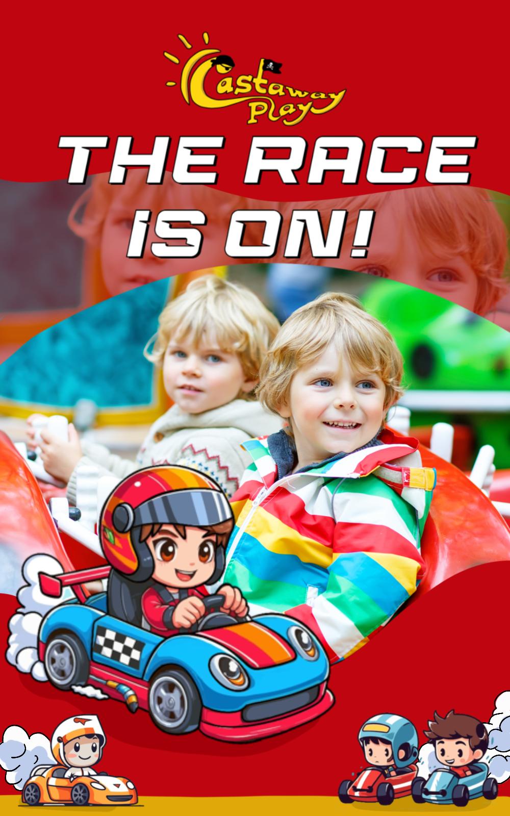 Car racing at Castaway Play