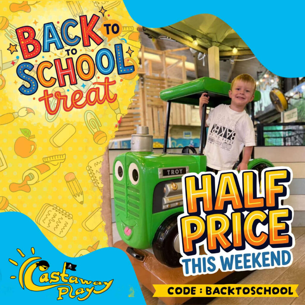 Back to School Weekend Offer – 50% Off Admission at Castaway Play